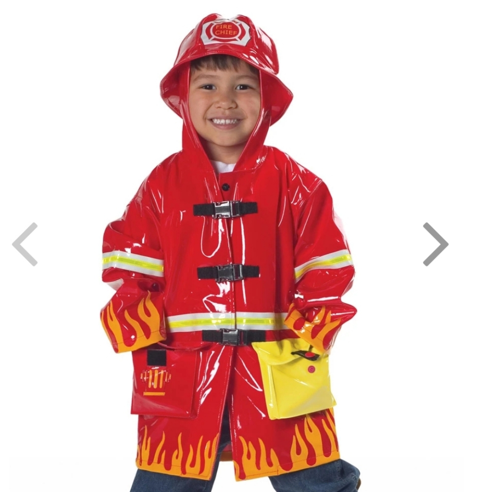 COPY - Kidorable Firefighters Raincoat Size  5/6